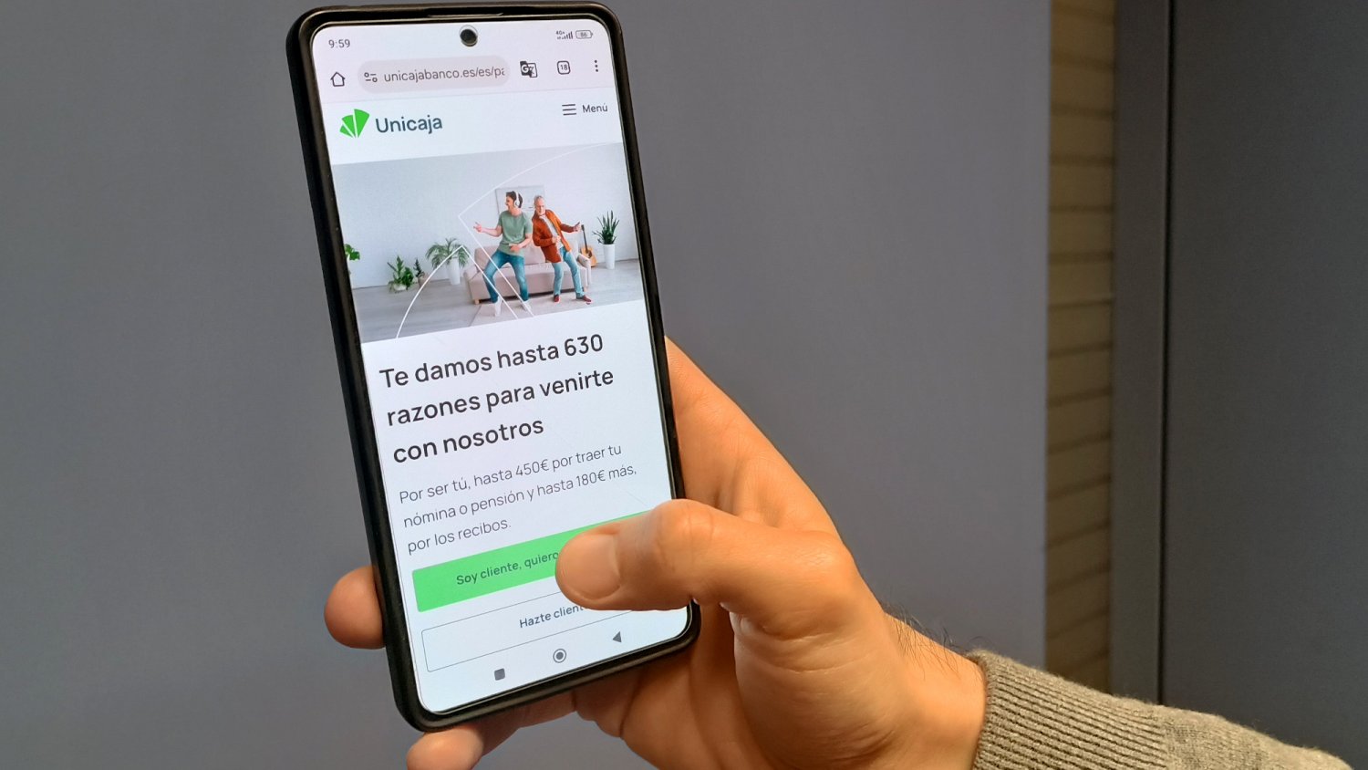 Unicaja lanza una nueva acción de captación de nóminas y recibos, con la que ofrece hasta 630 euros