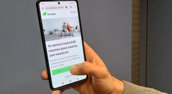 Unicaja lanza una nueva acción de captación de nóminas y recibos, con la que ofrece hasta 630 euros