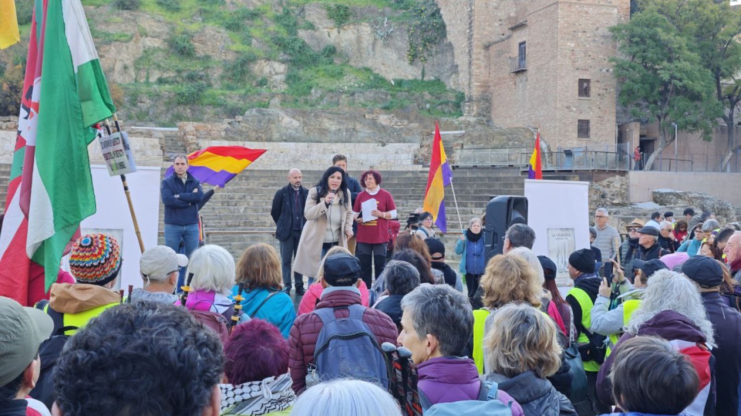IU Málaga reclama justicia y reparación para las víctimas de La Desbandá como un acto de 'memoria democrática y de futuro'