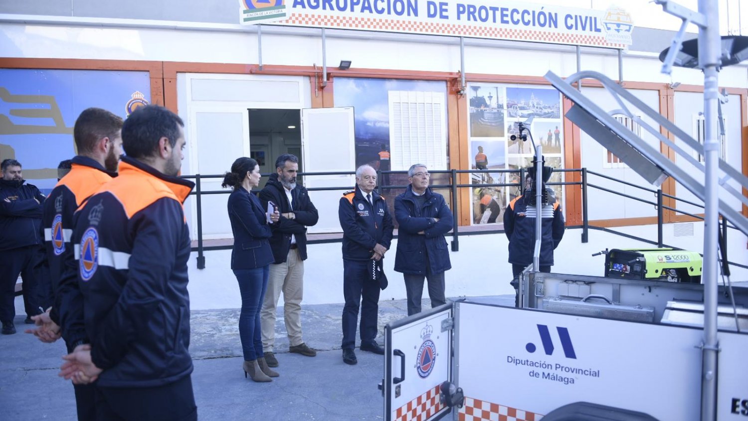 La Diputación amplía y mejora el equipamiento del almacén estratégico provincial en Rincón de la Victoria