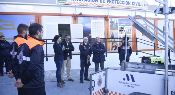 La Diputación amplía y mejora el equipamiento del almacén estratégico provincial en Rincón de la Victoria