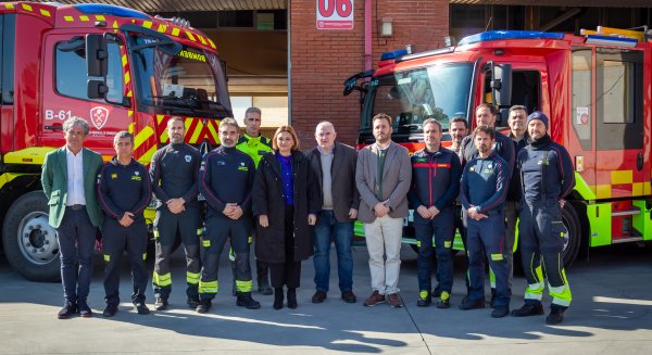 Diputación refuerza el parque de bomberos de Torremolinos con dos nuevos vehículos para mejorar las intervenciones