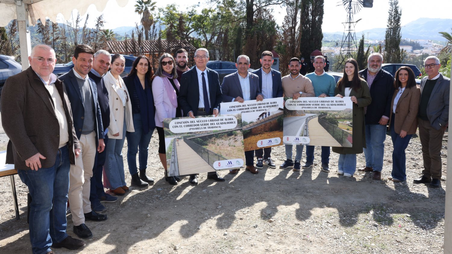 Comienzan las obras para conectar Álora con el Corredor Verde del Guadalhorce con una inversión de 1,4 millones de euros