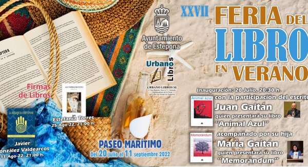 El paseo marítimo de Estepona se convierte en el epicentro de la literatura con la XXVII Feria del Libro
