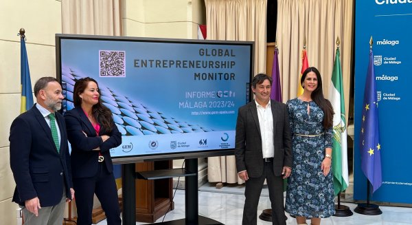 Málaga registra una tasa emprendedora del 8,2% situándose por encima de la media nacional y regional