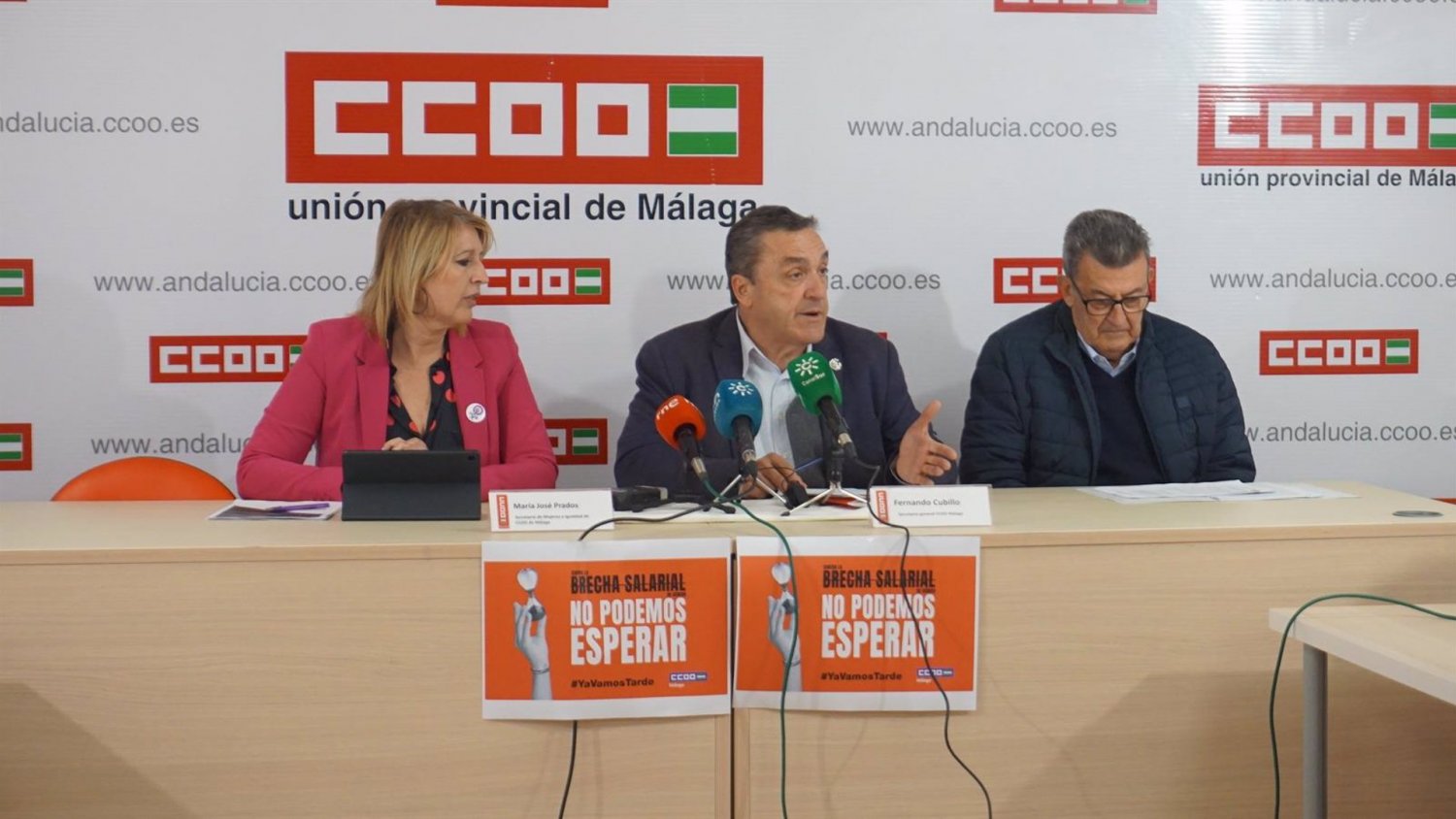 CCOO advierte que el salario de la mujer malagueña debería aumentar un 24,6% para igualarse al del hombre