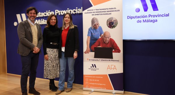 La Diputación financia un proyecto para mejorar la calidad de vida de personas con demencia en zonas rurales de Málaga