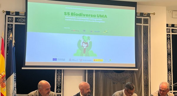 La Universidad de Málaga lanza el proyecto 'S5 Biodiversa UMA' para impulsar la eficiencia energética y la inclusión laboral
