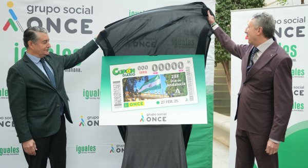 La Junta de Andalucía y la ONCE presentan el cupón conmemorativo del Día de Andalucía
