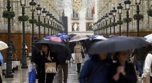 Málaga activa la alerta amarilla por lluvias intensas durante el Día de Andalucía