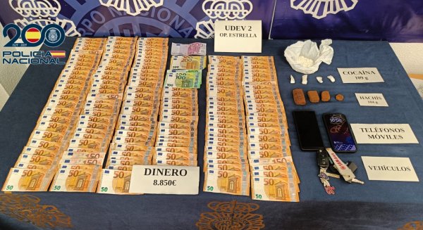 Desarticulado un punto de venta de cocaína en una zona residencial de Mijas