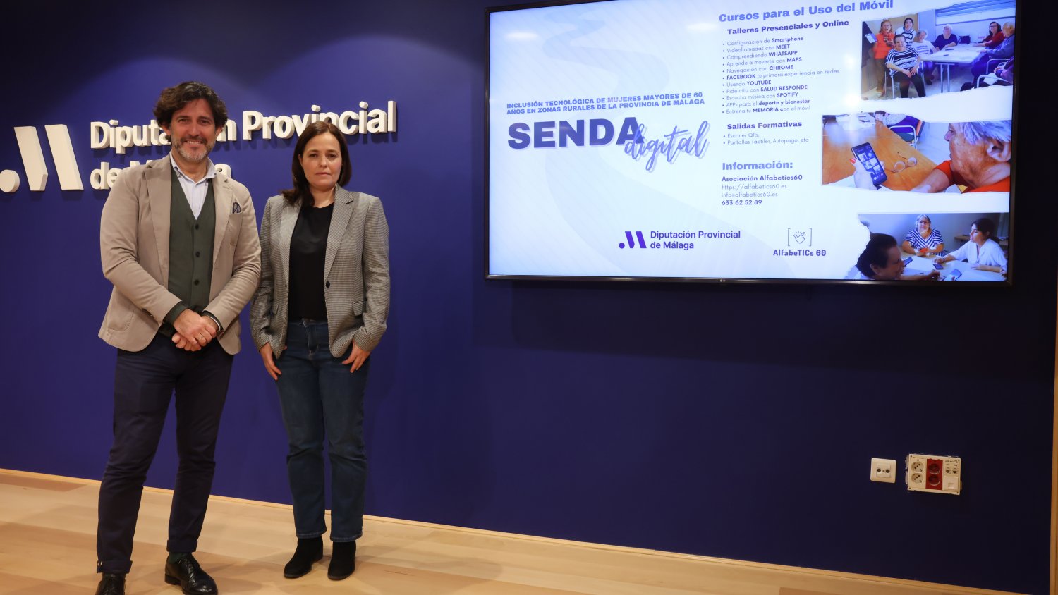 La Diputación financia un proyecto para promover la alfabetización digital de personas mayores en la provincia