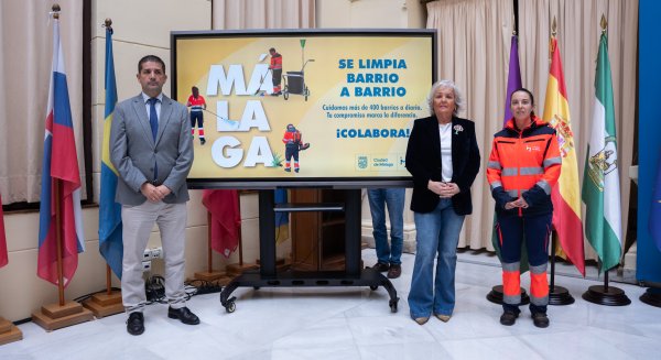 El Ayuntamiento lanza la campaña 'Málaga se limpia barrio a barrio' para mostrar el trabajo diario de los equipos de Limasam 