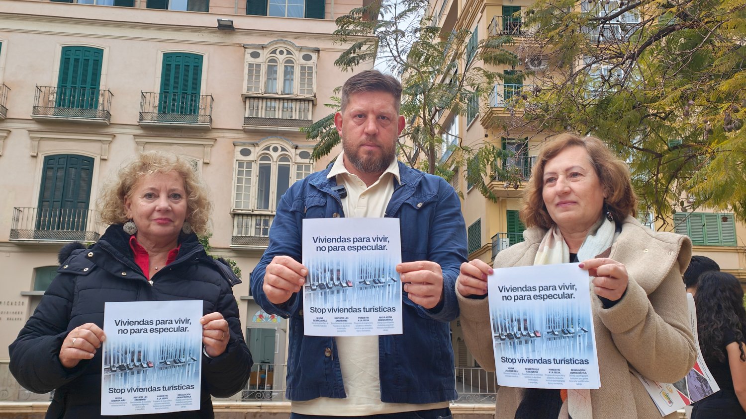 Con Málaga denuncia la “emergencia habitacional” en Málaga y exige al Ayuntamiento limitar y revertir las viviendas de uso turístico