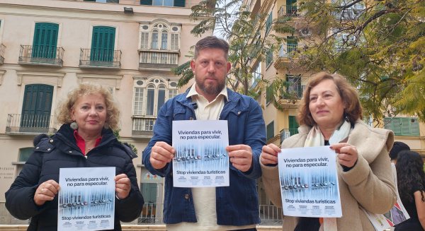 Con Málaga denuncia la “emergencia habitacional” en Málaga y exige al Ayuntamiento limitar y revertir las viviendas de uso turístico