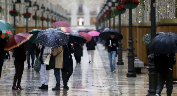 Activada la alerta amarilla de Málaga por lluvias que dejarán hasta 15 litros en una hora