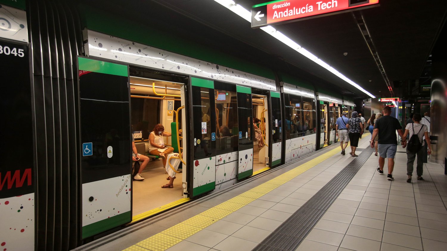 Metro de Málaga aumenta un 67% los viajeros durante el primer semestre respecto a 2021