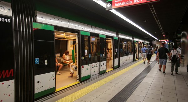 Metro de Málaga aumenta un 67% los viajeros durante el primer semestre respecto a 2021