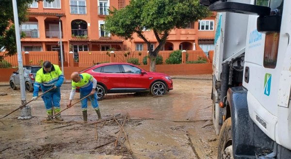La gota fría Jana deja casi 75 litros por metro cuadrado en Torremolinos y numerosos incidentes