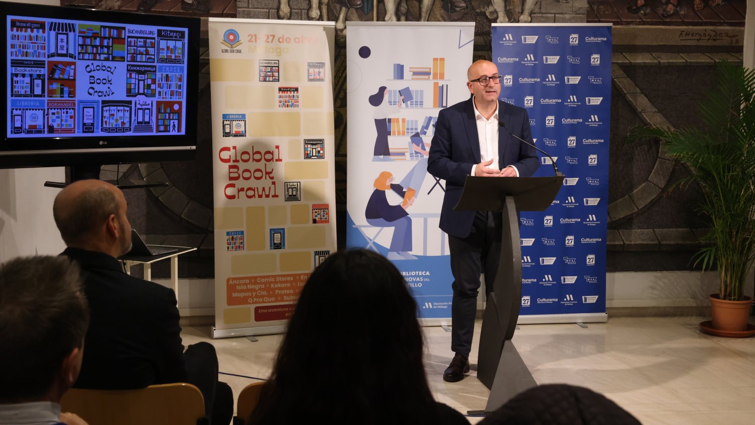 La Diputación impulsa Global Book Crawl que tendrá lugar simultáneamente en medio centenar de ciudades de 16 países