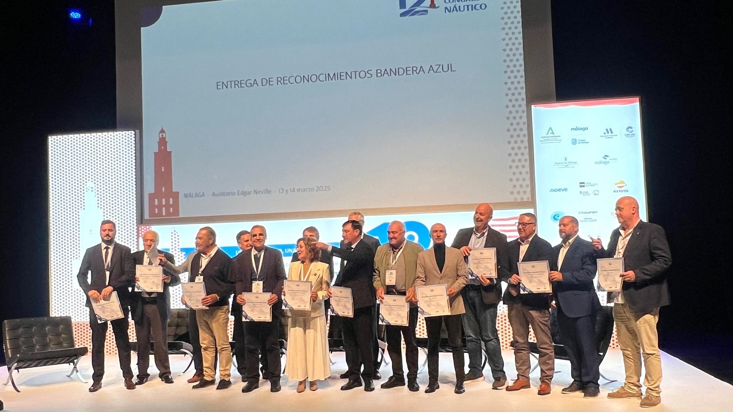 El puerto Marina del Este, reconocido en el 12º Congreso de ANEN por su trayectoria con la Bandera Azul
