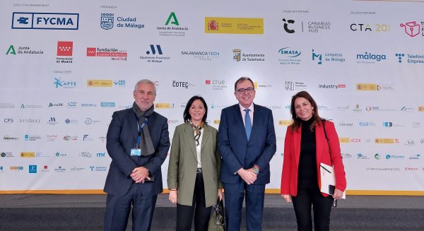 Ángel Luis Ortiz visita el área de Instituciones Penitenciarias en el foro Transfiere en Málaga