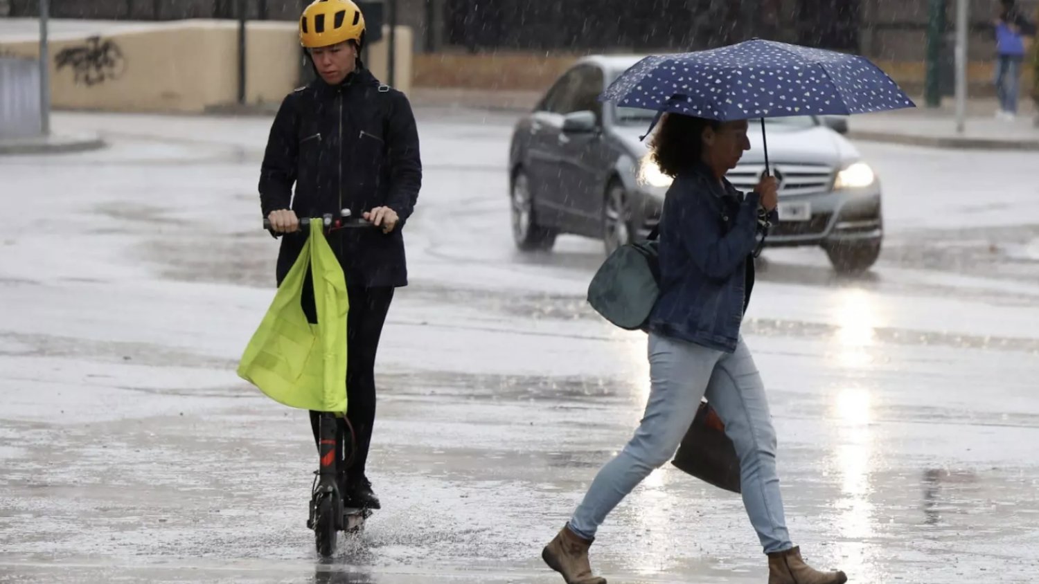 Activada en Málaga la alerta naranja para hoy con previsión de lluvias para toda la semana