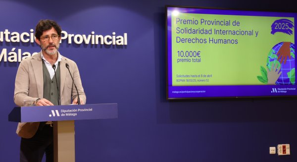 La Diputación publica la convocatoria 2025 del Premio Provincial de Solidaridad Internacional y Derechos Humanos dotado con 10.000 euros
