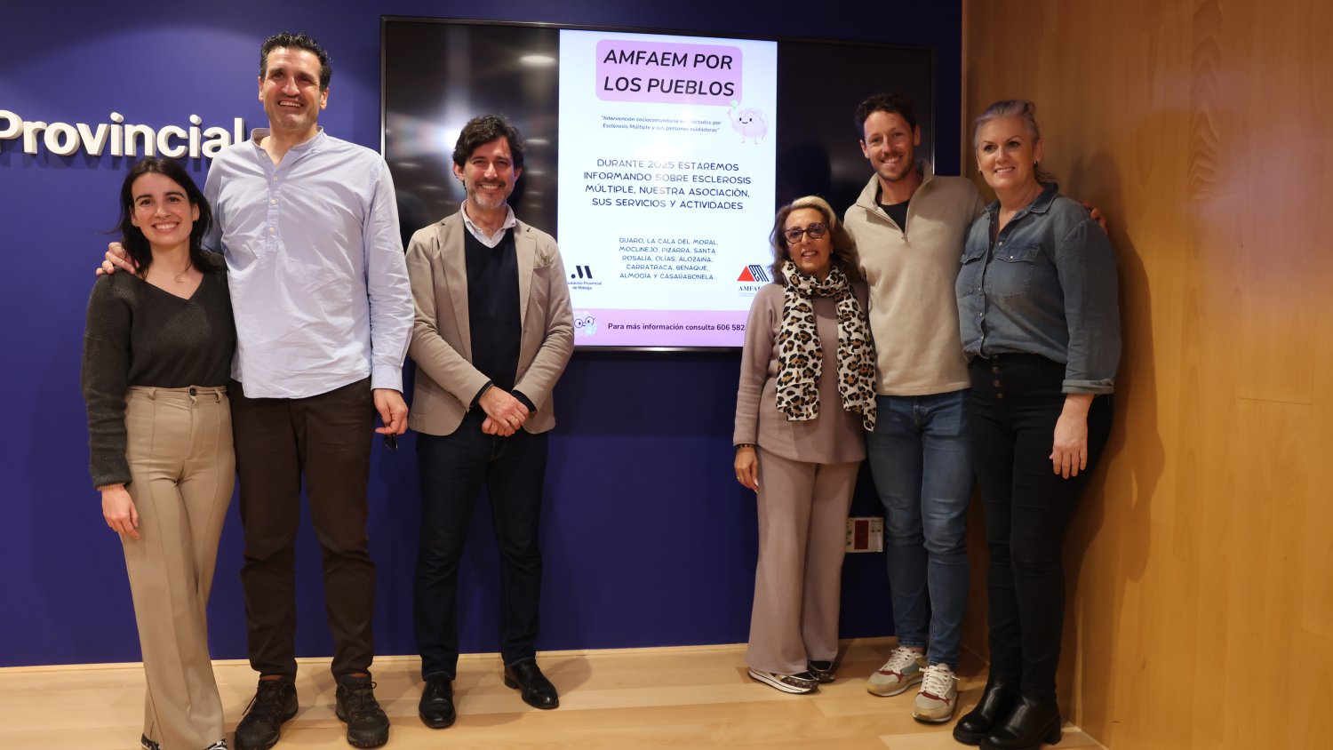 La Diputación financia una campaña de apoyo y asesoramiento a enfermos de esclerosis múltiple y a sus cuidadores