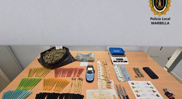 Desmantelan un supuesto club de fumadores en Marbella sin licencia de apertura y que vendía droga