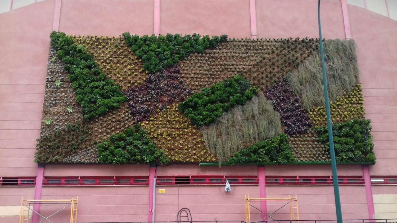 El Ayuntamiento desmontará el jardín vertical de la avenida Europa por el deterioro de su estructura