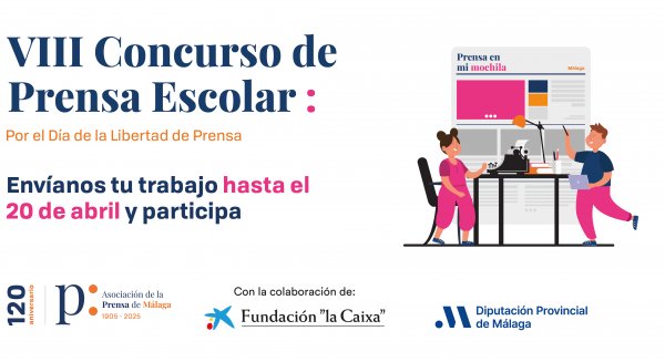 La Asociación de la Prensa convoca a los escolares malagueños a participar en su VIII Concurso de Prensa