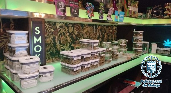 Decretado el cierre y cese de actividad de cuatro establecimientos procannabis en Málaga