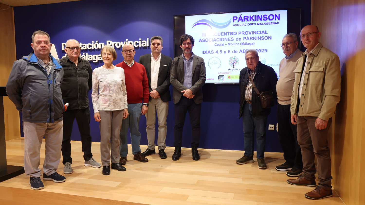 Unas 150 personas participarán en un encuentro de asociaciones de párkinson en el que colabora la Diputación