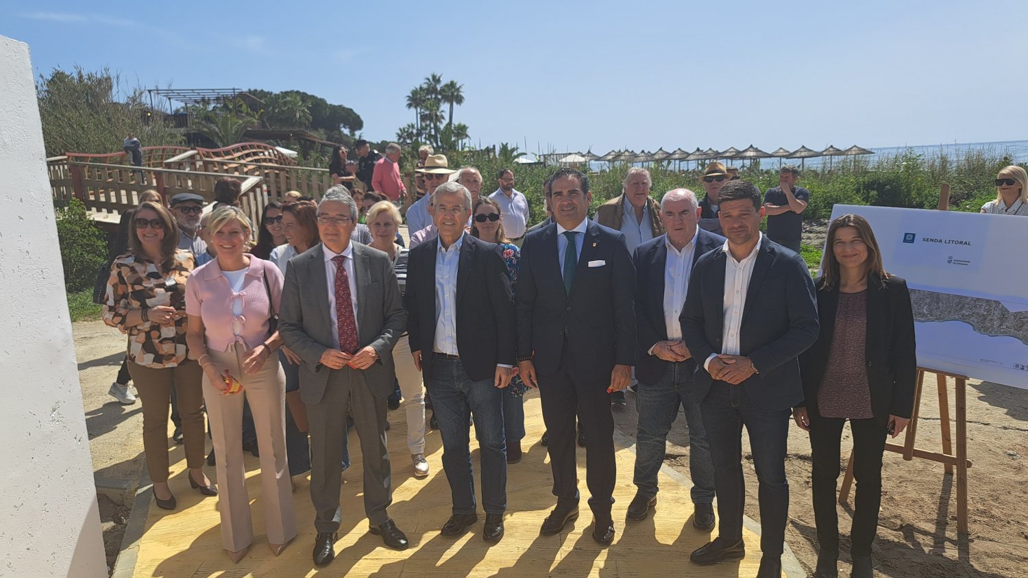 La Senda Litoral alcanza el 95% de ejecución en Estepona y se inaugura un nuevo tramo de 900 metros