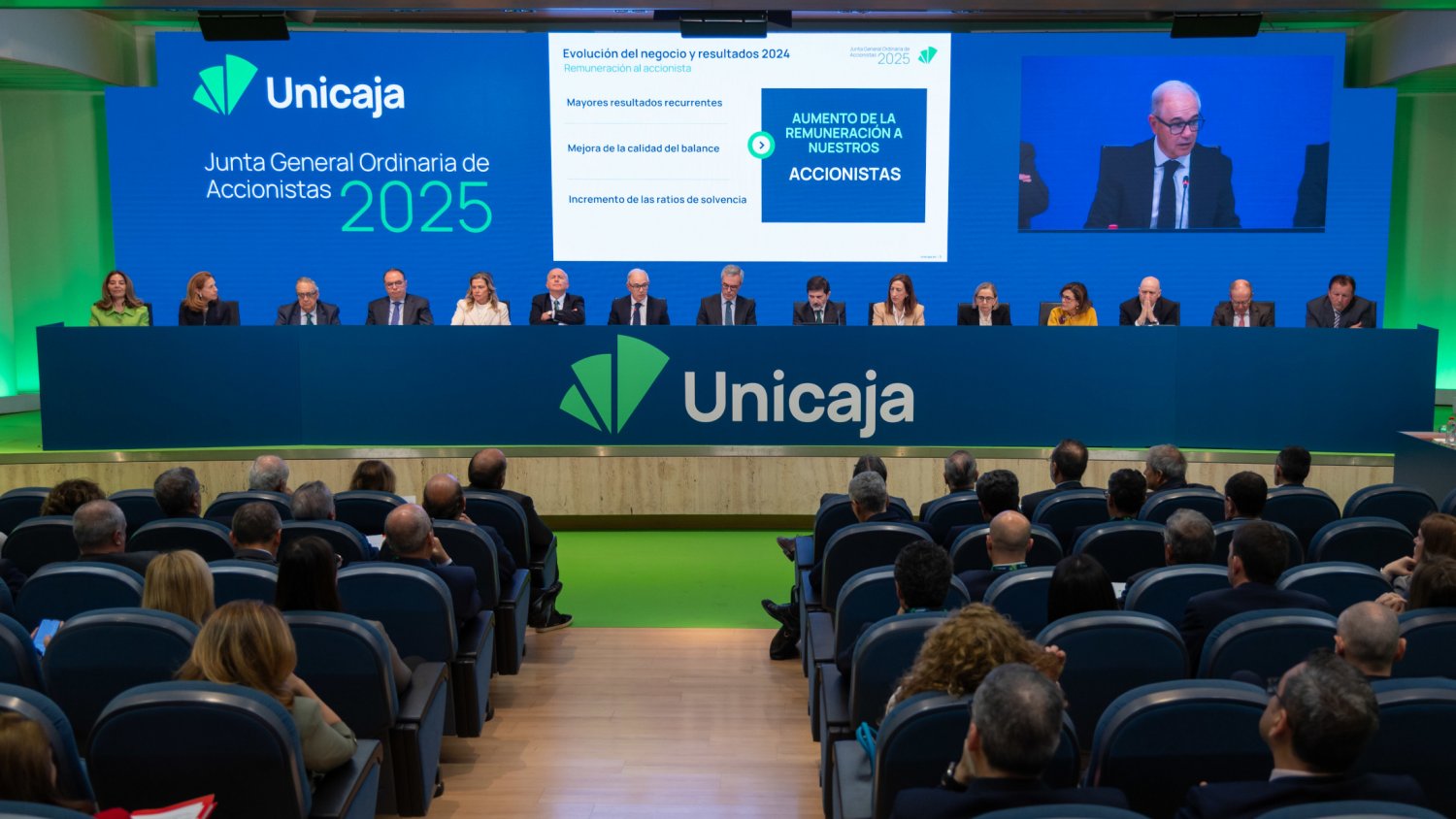 Unicaja celebra su Junta General y aprueba el dividendo más alto de su historia