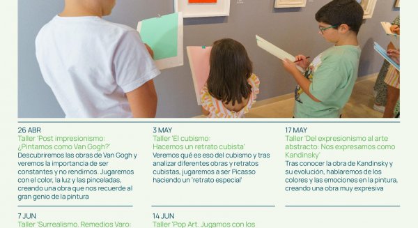 Van Gogh, Kandinsky y Warhol protagonizan los talleres artísticos infantiles de la Fundación Unicaja en Ronda