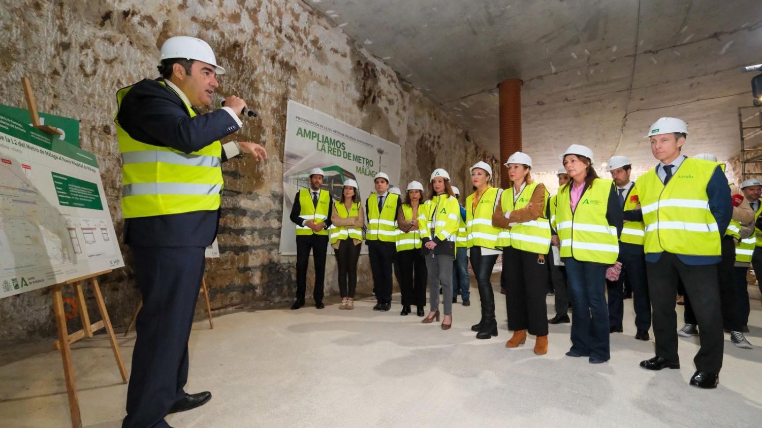 La obra del segundo tramo de la Prolongación del Metro de Málaga al Nuevo Hospital arranca en junio 