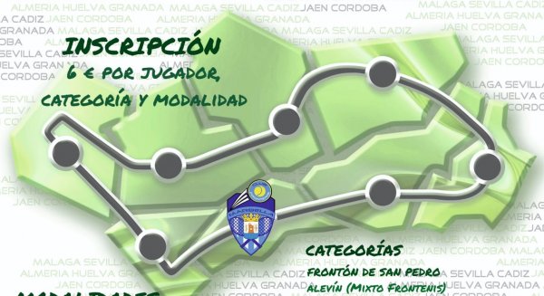 Más de 60 jugadores participarán el próximo sábado 26 de abril en el Circuito Andaluz de Frontenis ‘Open de Marbella’