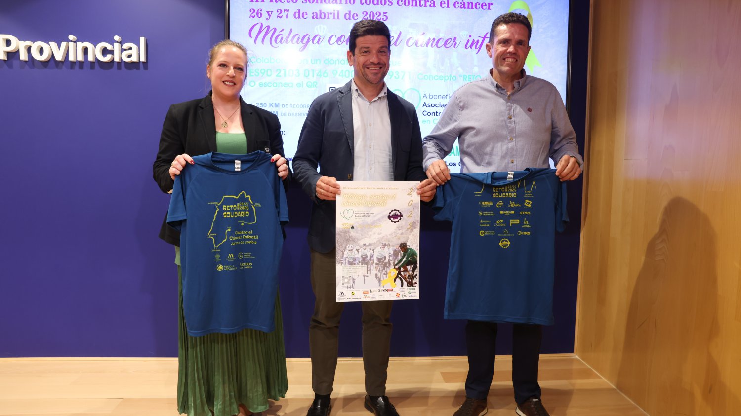 La Diputación de Málaga colabora con la AECC en el III Reto contra el Cáncer para recaudar fondos para la investigación del cáncer infantil