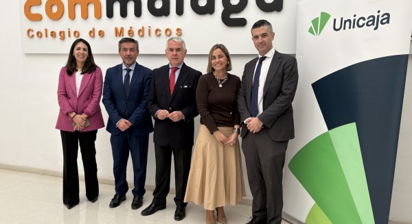 Unicaja y el Colegio de Médicos de Málaga refuerzan su colaboración con la firma de un nuevo convenio