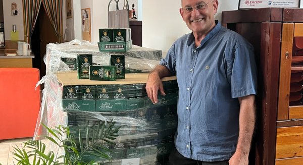 Cafés Santa Cristina ha donado 400 kilos de café a un proyecto de Cáritas que acoge a personas sin hogar y en riesgo de exclusión
