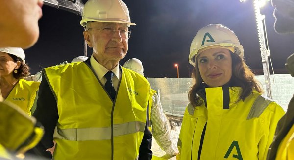 Las obras del carril BUS-VAO de acceso a Málaga llegan a su ecuador