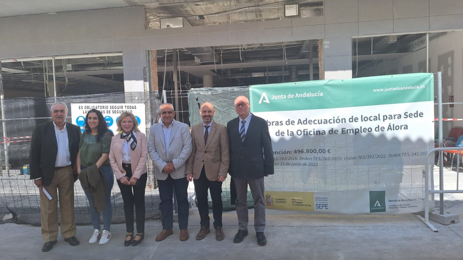  El Gobierno financia con casi 500.000 euros las obras de la nueva sede del SEPE y el SAE en Álora