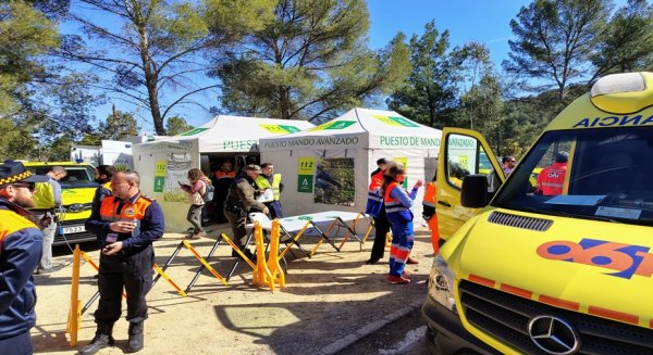 Más de un centenar de efectivos participa mañana en un simulacro de incendio forestal en Casares 