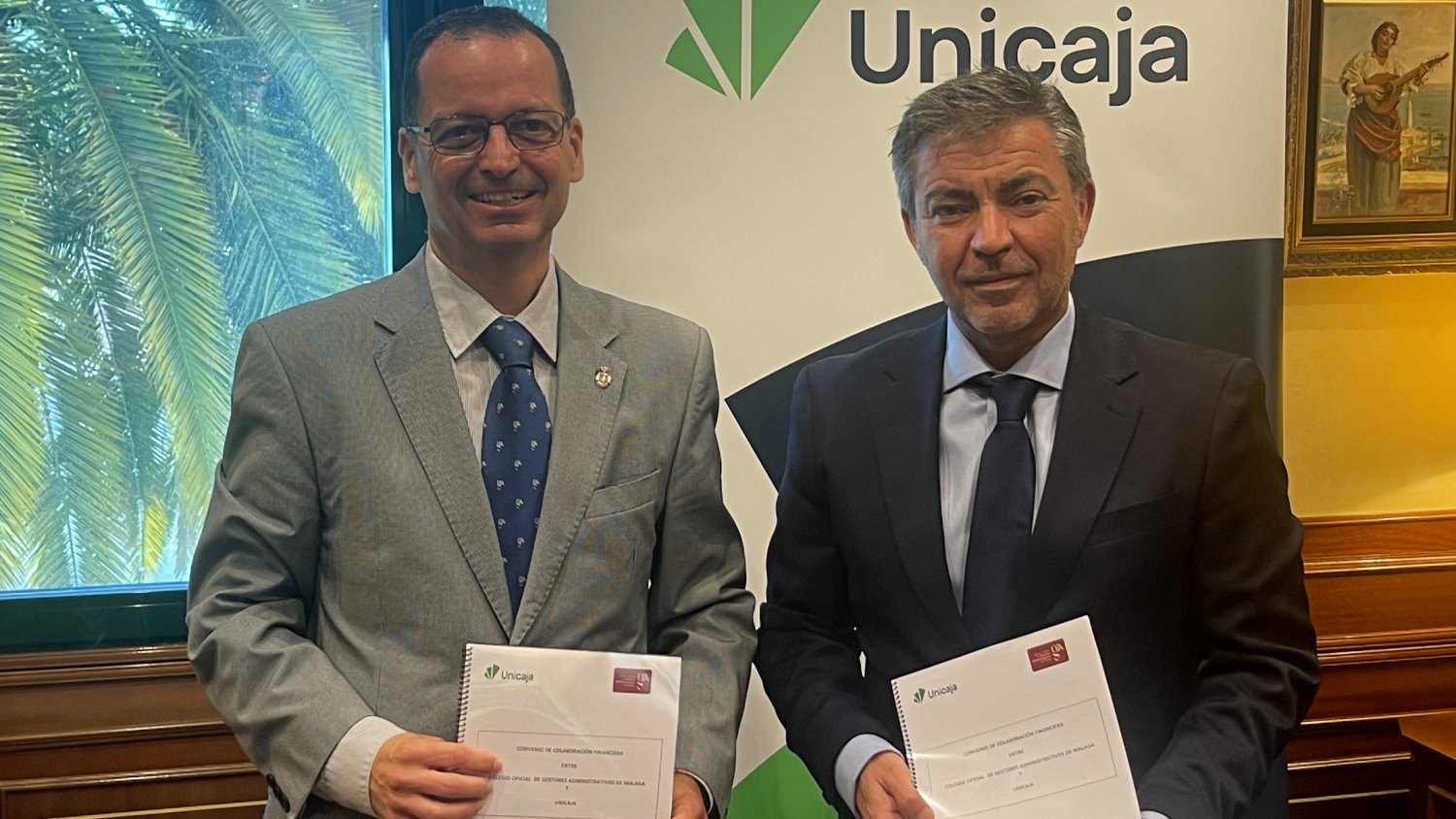 Unicaja ofrece financiación y servicios en condiciones ventajosas a los gestores administrativos colegiados de Málaga