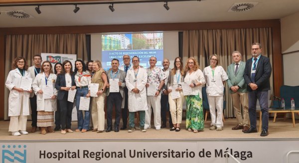 El Hospital Regional de Málaga renueva su acreditación como Centro Comprometido con la Excelencia en Cuidados