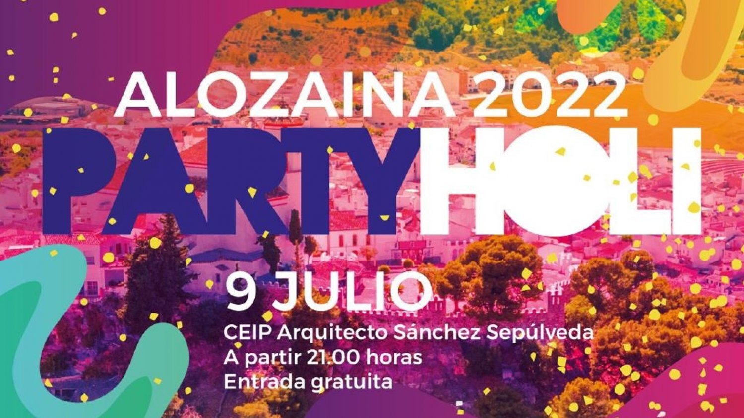 Alozaina anuncia la celebración de la primera Party Holi de su historia