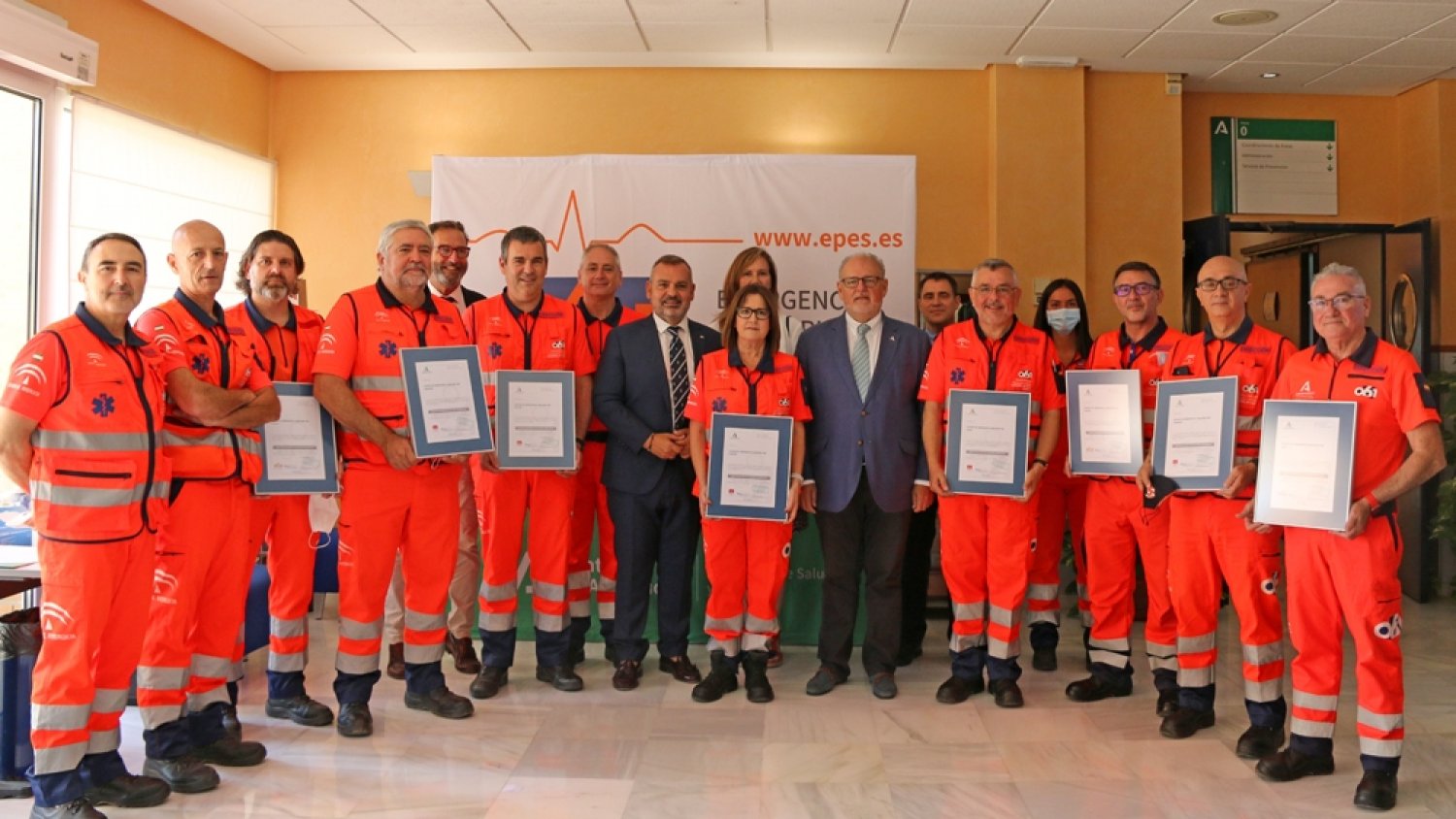 El Centro de Emergencias Sanitarias 061 recibe la certificación de calidad para sus ocho servicios provinciales