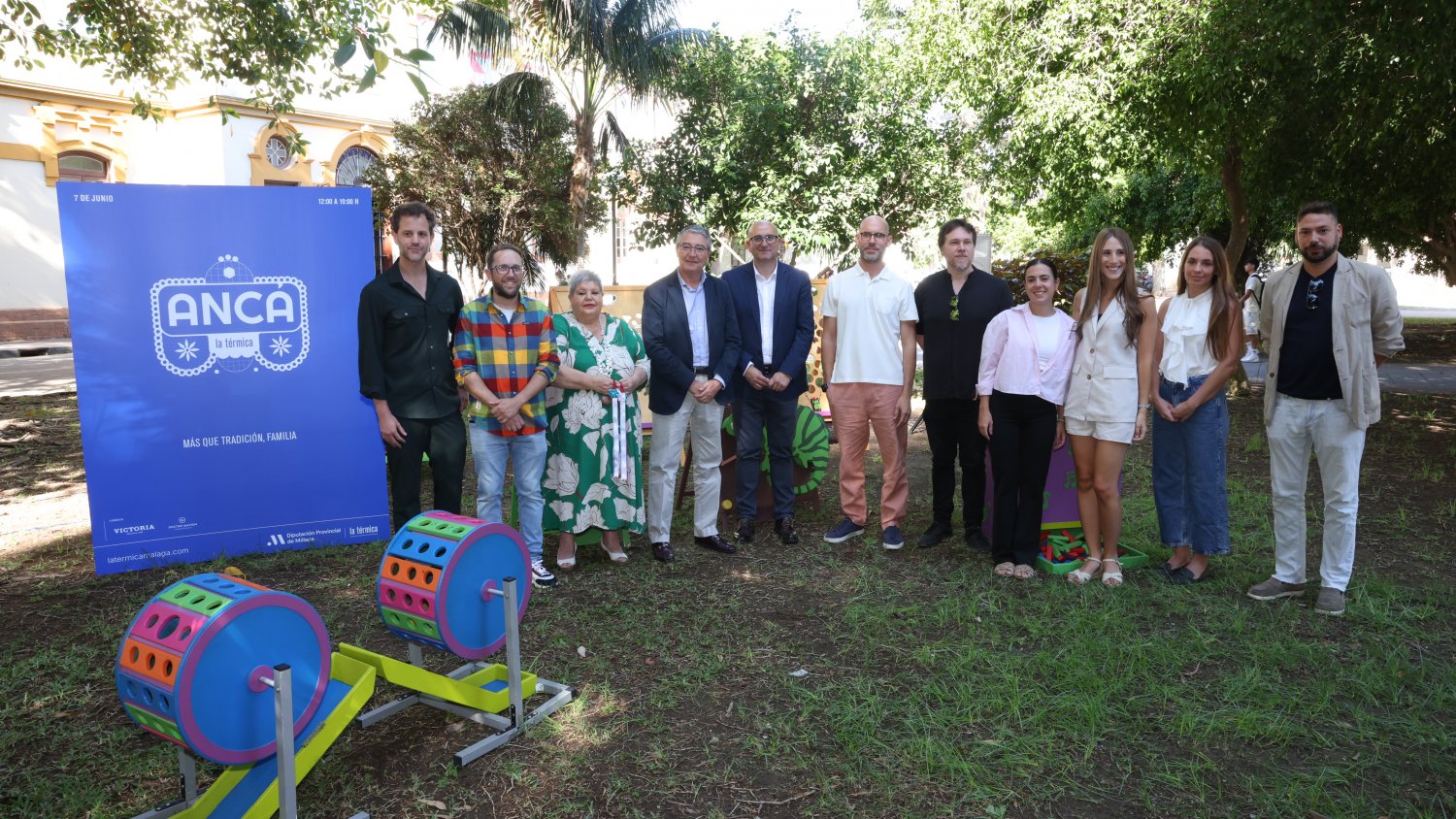 La Diputación estrena Ancá La Térmica, un evento dedicado a las familias con juegos al aire libre, música, verdiales y talleres